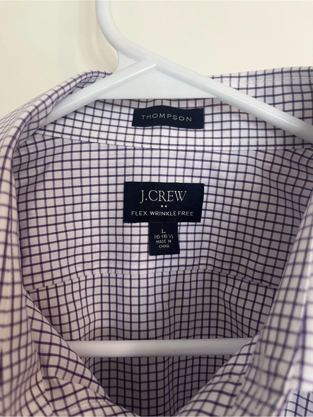 J. Crew Men's Lavender Check Dress Shirt